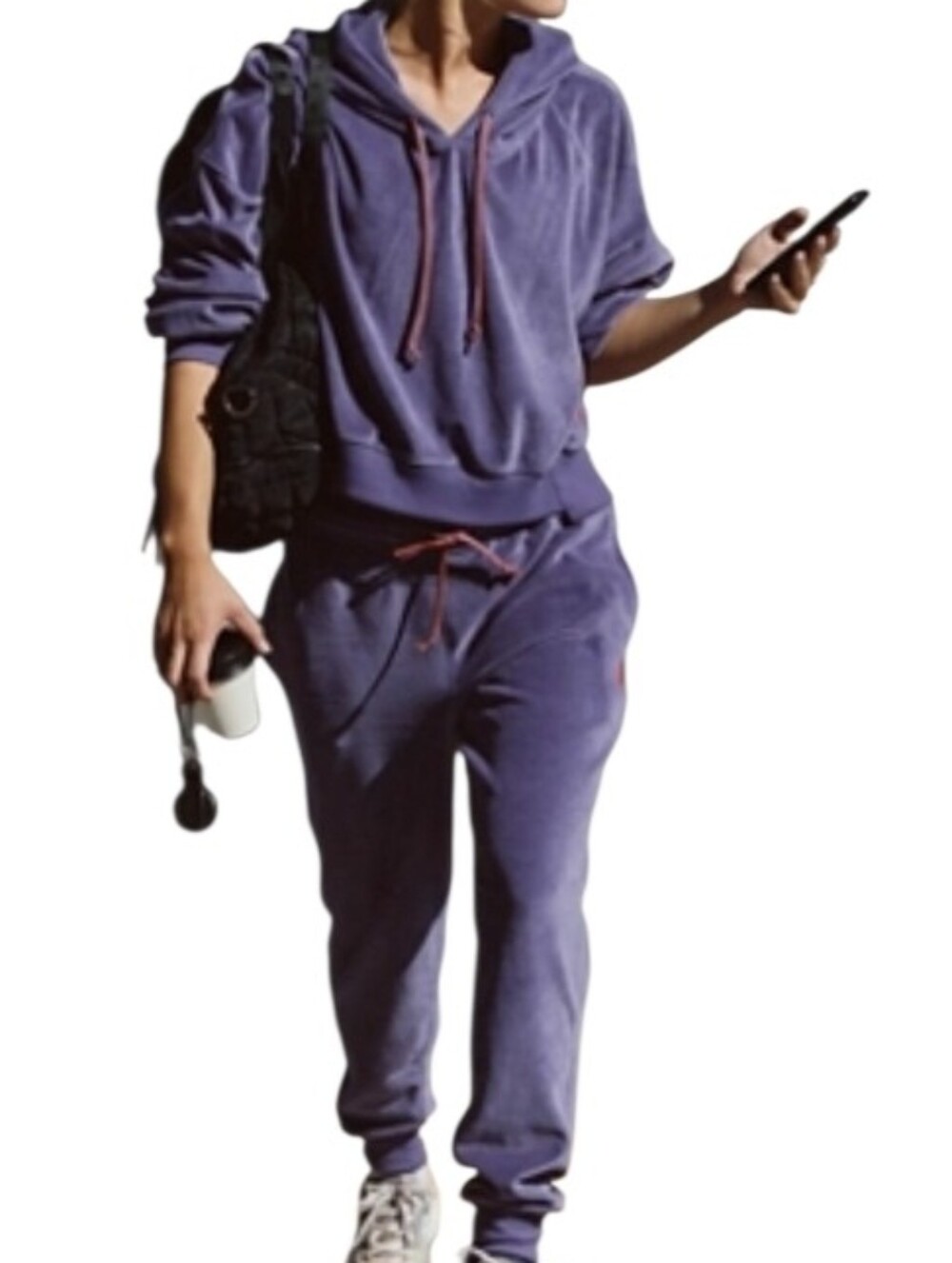 Free People FP Movement Undefeated Velour Set  NWT
